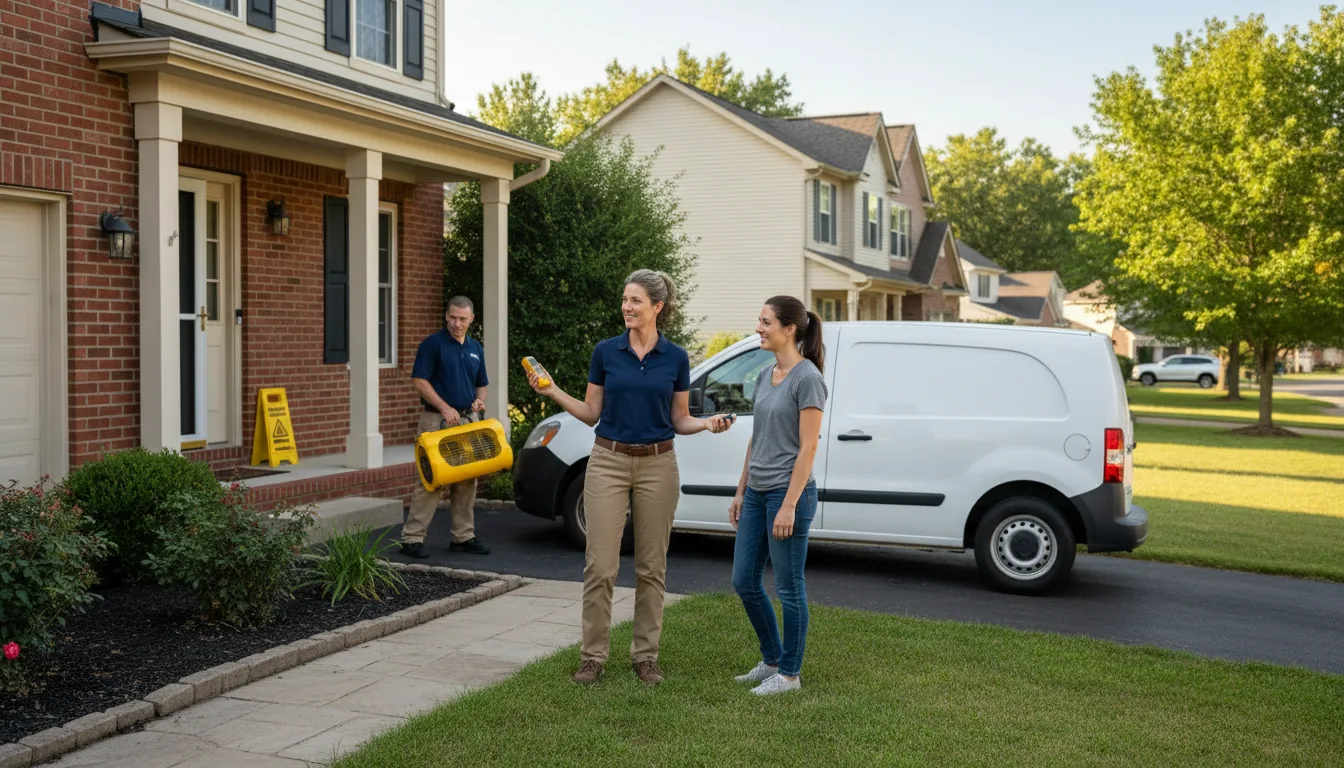 Residential water damage restoration in Horse Branch, KY